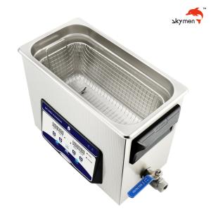 Skymen Ultrasonic Cleaner For Air Craft Groups With Basket A 200W Heater 1.72 Gallon