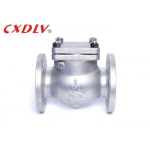 Stainless Steel Double Flange Type Swing Non Return Valve For Water Supply
