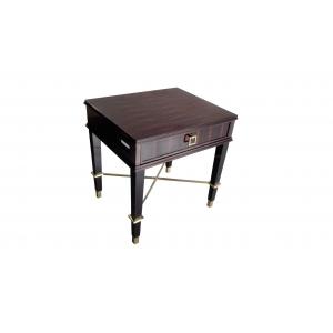 China Ebony wood veneer dark finish wooden 5-star hotel night stand,hotel bedside table,casegood supplier