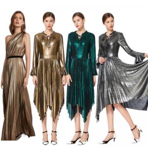 Holiday Dress - Unusual And Playful With Novelty Pleated Skirt. Metallics Feels Opulent And Luxurious.