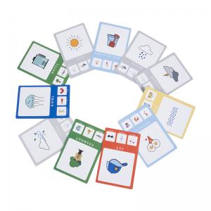 Kids learning cards for early education customized flash card printing paper cards game custom alphabet pattern cards