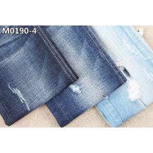China GOTS escuro - tela azul da sarja de Nimes do Spandex do algodão com largura transversal do Slub 150 do portal supplier
