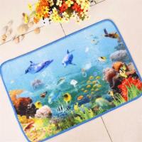 China Front Door Entrance Mats Nylon Material Colorful Fish Printed Pattern on sale