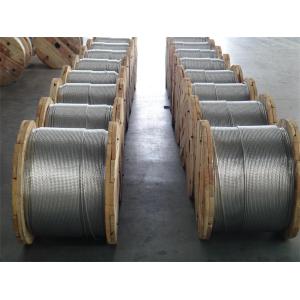 China Messenger Strand Galvanized Steel Rope , 1 4 Inch Galvanized Cable For Ground Support supplier
