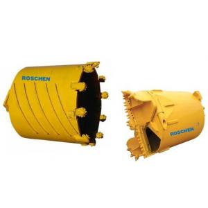 China Yellow Color Rock Drilling Core Barrel Rotary Auger 800-1200mm Shell Length wholesale