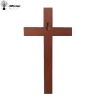 China Customized Color Handmade Wooden Crosses Wall Hanging With Crochet Hooks on sale