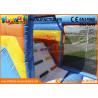 China durable Inflatable Amusement Park Climbing Wall Jungle Bouncer With Slide 6.8 * 7.2 m wholesale