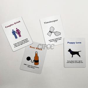 High Glossy Printing Family Party Playing Cards Poker Card Drinking Games OEM