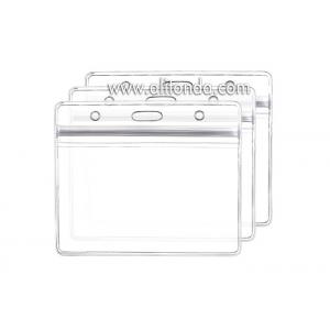 Clear transparent pvc card holder for ID card credit cards driver's license name badges