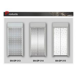 Door Panel Stainless Steel Elevator Cabin Decoration Centre / Side Opening