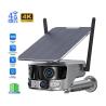China 4K Dual Lens Wifi 6W Solar Network Camera 180° Super Wide Angle wholesale