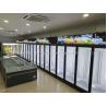 Commercial Glass Doors Vertical Freezing Showcase Upright Freezer