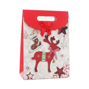 Red Christmas Tree Storage Bag Reusable Christmas Bags With Loop Button