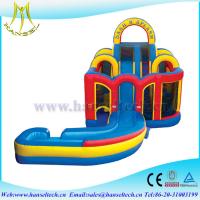 Hansel 2017 hot selling commercial PVC outdoor inflatable water slides for rent slide