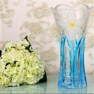 China cheap big clear glass vase clear flower vase supplier