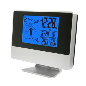 China Estação meteorológica digital multifuncional com o luminoso azul do diodo emissor de luz, fase de HD-3409A da lua supplier