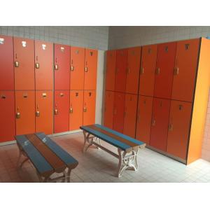 Strong / Durable Red Changing Room Lockers PVC Material With Cam Lock