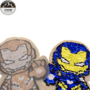 Iron Man Embroidery Designs Patches For Garment Decoration Custom Color