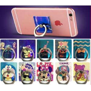 Fashion 360 Degree Universal Acrylic Mobile Phone Ring Holder Finger Ring Stand With Custom Printing Cartoon Figures
