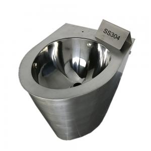 Vacuum Flush Stainless Steel Toilet Bowl 0.6Mpa Air Pressure 0.45L Water Consumption