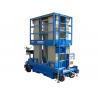 Safety Hydraulic Mobile Elevating Work Platform 8m Four Mast For Outdoor