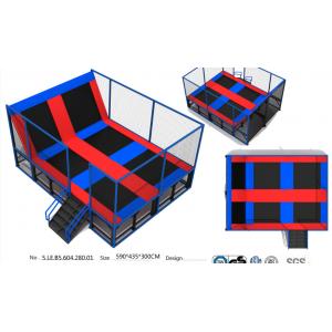 China 25M2  Chinese Commercial Indoor Trampoline Park/ Indoor Bungee/ Kids Indoor Trampoline Bed supplier