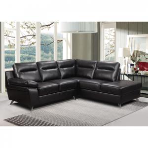 China Bedroom Practical Modern Leather Sofa , Brown Contemporary Leather Furniture supplier