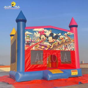 China Outdoor Commercial Inflatable Bouncer PVC Colorful Adult Kids Jumping Castle supplier