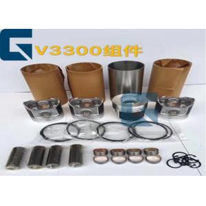 China Geniune KUBOTA Engine Parts V3300 V2607 Engine Cylinder Liner Kit For Excavator supplier