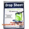 4M X 5M protective plastic drop cloth, disposable plastic paint protective drop