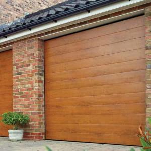 China Horizantal Sliding Overhead 16x7 Roll Up Garage Door With PU Panel wholesale