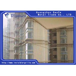 High Rise Flooring Mounted 2.5mm Window Invisible Grille