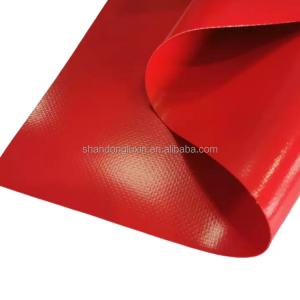 China 100% Polyester PVC Coated Fabrics for Truck Tent Waterproof Heavy Duty All Purpose Cover supplier