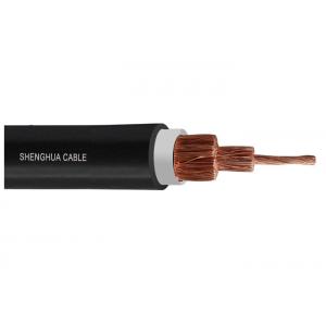 Flexible Copper Wire Rubber Sheathed Cable Black Welding Cable