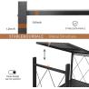 Home Metal Mobile Stackable Foldable Storage Unit Medium Duty Multi Layer