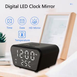 ABS  Wireless Charging Pad Alarm Clock , Qi enabled Alarm Clock Charging Station