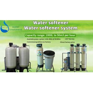                 Fiberglass Tank Resin Regeneration Water Softener, Cation Exchange Water Softener System             