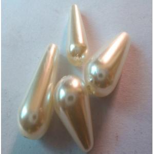 Plastic white color Drop Pearl Beads