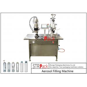 Semi Automatic Aerosol Co2 Filling Machine Snow Spray Making Machine With Bag On Valve