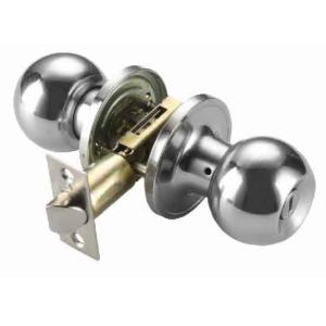 China Adjustable Knob Door Lock for 1-3/8 Inch to 1-3/4 Inch 35mm to 45mm Door Thickness 2-3/8" 60mm or 2-3/4" 70mm PS Passage Function wholesale