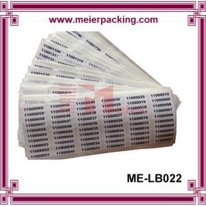China Number from 1-100,000 printing lables For Bar Code sticker Rolls supplier