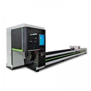 China Pipe Tube Laser Cutting Machine 1070nm Wavelength 1KW - 3KW Fiber Laser Cutter supplier