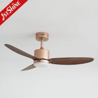 China DC LED Ceiling Fan Manufacturer Rose Gold High Speed Energy Saving on sale