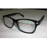 China Black Frame Diffraction 3D Glasses For Fireworks , Rainbow Viewing Glasses on sale