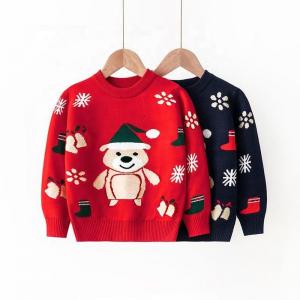 New Autumn And Winter Fashion Christmas Children's Pullovers Kids Girls Boys Knitted Crew Neck Sweaters