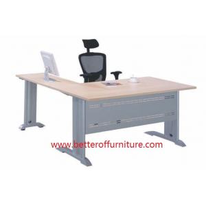 L shape support office desk leg hospital office use with MDF wooden top