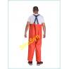 FQY1902 Orange PVC Safty Chest/ Waist Protective Working Fishery Men Pants