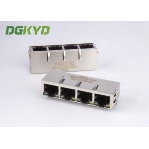 China 1000 Megabit 1 X 4 Multi Port Female RJ45 Connector With Transformer For Ethernet Switch supplier