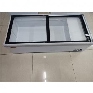 China Store Food Table Top Fridge Glass Door Refrigerator 220V For Direct Cooling supplier