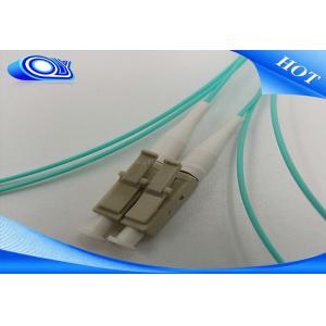 China LC / UPC Fiber Optic Pigtail 50 / 125 MM OM3 Simplex LC Fiber Optic Patch Cord supplier